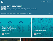 Tablet Screenshot of extratextuals.com